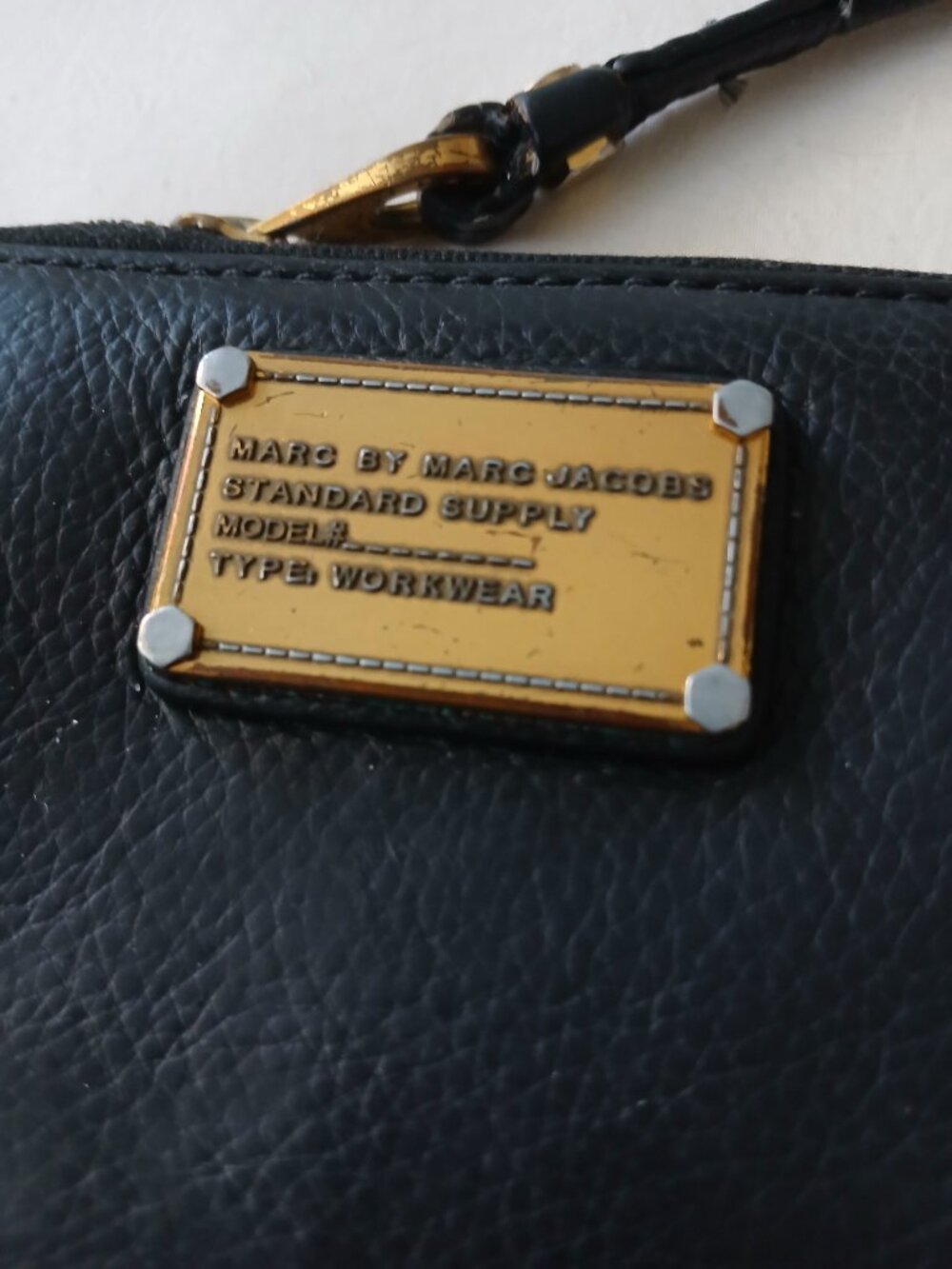 Marc by Marc Jacobs Wallet Wristlet Gold Plate